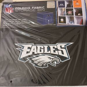 Philadelphia Eagles Folding Fabric Storage Bin 11" x 11" x 11"​​​